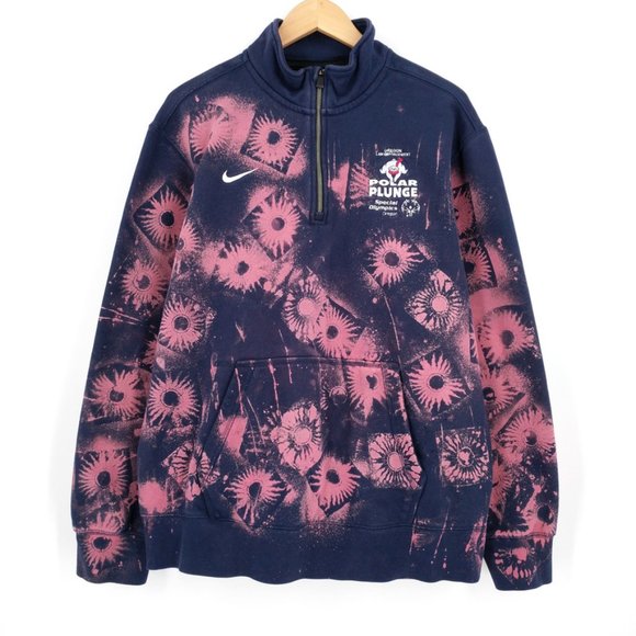 Nike Other - NIKE Polar Plunge Custom Bleach Dye Sweatshirt XL
